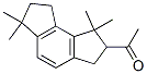 1-(1,2,3,6,7,8-hexahydro-1,1,6,6-tetramethyl-as-indacenyl)ethanone 结构式