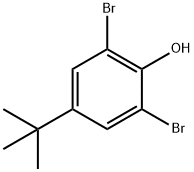 2,6-ジブロモ-4-(tert-ブチル)フェノール 化学構造式
