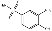 2-氨基-4-磺酰胺基苯酚,98-32-8,结构式