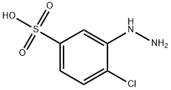4-chloro-3-hydrazinobenzenesulphonic acid  Struktur