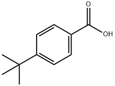 4-tert-ブチル安息香酸 化学構造式