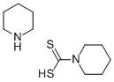 ピペリジニウムペンタメチレンジチオカルバマート 化学構造式