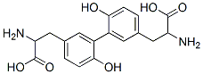 2-amino-3-[3-[5-(2-amino-3-hydroxy-3-oxopropyl)-2-hydroxyphenyl]-4-hydroxyphenyl]propanoic acid Structure