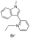 1-2-(1-Methylindol-3-yl)ethylpyridinium bromide 结构式