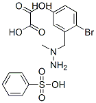 m-Cresol, 4-bromo-.alpha.-(1-methylhydrazino)-, benzenesulfonate, oxalate Struktur