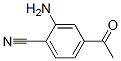 Benzonitrile, 4-acetyl-2-amino- (9CI) Structure