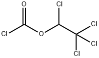 (+/-)-1,2,2,2-TETRACHLOROETHYL CHLOROFORMATE Struktur