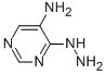 Pyrimidine, 5-amino-4-hydrazino- (6CI) Structure