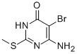 4(3H)-PYRIMIDINONE, 6-AMINO-5-BROMO-2-(METHYLTHIO)- 结构式