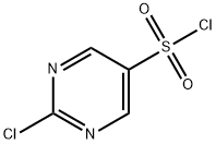 2-クロロピリミジン-5-スルホニルクロリド 化学構造式