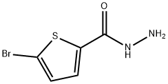 5-Bromothiophene-2-carbohydrazide 化学構造式