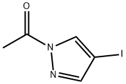 1-乙酰基-4-碘-1H-吡唑 结构式