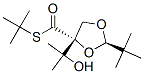 98041-28-2 1,3-Dioxolane-4-carbothioic acid, 2-(1,1-dimethylethyl)-4-(1-hydroxy-1 -methylethyl)-, S-(1,1-dimethylethyl) ester, (2R-trans)-