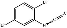2,5-ジブロモフェニルイソチオシアナート 化学構造式