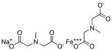 N-Carboxymethyl-N-methylglycine ferric sodium salt Struktur