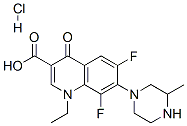 Lomefloxacin hydrochloride Struktur