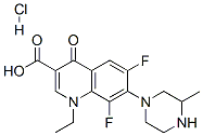 Lomefloxacin hydrochloride Structure