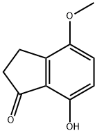 7-HYDROXY-4-METHOXY-INDAN-1-ONE Struktur