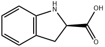 (R)-2β-インドリンカルボン酸 化学構造式