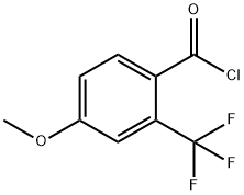 4-甲氧基-2-(三氟甲基)苯甲酰氯 结构式