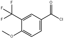4-メトキシ-3-(トリフルオロメチル)ベンゾイルクロリド 化学構造式