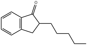 2-戊基-2,3-二氢-1H-茚-1-酮,98190-98-8,结构式