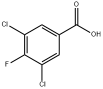 3,5-ジクロロ-4-フルオロ安息香酸 化学構造式