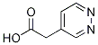 4-ピリダジン酢酸 化学構造式