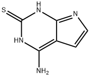 4-Amino-7H-pyrrolo[2,3-d]pyrimidine-2-thiol Struktur