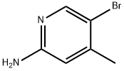 2-アミノ-5-ブロモ-4-メチルピリジン 化学構造式