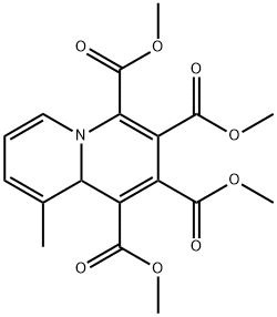 9-Methyl-9aH-quinolizine-1,2,3,4-tetracarboxylic acid tetramethyl ester Structure