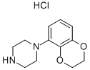 Piperazine, 1-(2,3-dihydro-1,4-benzodioxin-5-yl)-, monohydrochloride Structure
