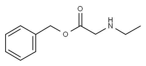 BENZYL 2-(ETHYLAMINO)ACETATE Structure