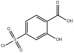 4-(CHLOROSULFONYL)-2-HYDROXYBENZOIC ACID Struktur