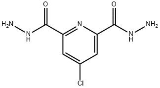 4-氯吡啶-2,6-二碳酰肼 结构式