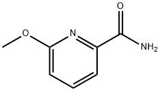 6-メトキシ-ピリジン-2-カルボン酸 アミド 化学構造式