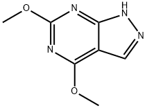 4,6-DIMETHOXY-PYRAZOLO[3,4-D]PYRIMIDINE Struktur