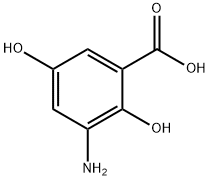 3-氨基-2,5-二羟基苯甲酸 结构式