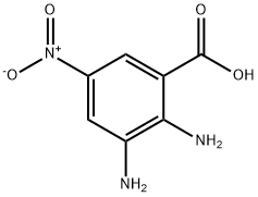 2,3-二氨基-5-硝基苯甲酸 结构式