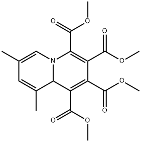 7,9-Dimethyl-9aH-quinolizine-1,2,3,4-tetracarboxylic acid tetramethyl ester Structure