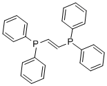 trans-1,2-ビス(ジフェニルホスフィノ)エチレン 化学構造式