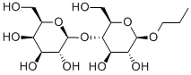 プロピルβ-ラクトシド 化学構造式
