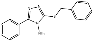 3-(benzylsulfanyl)-5-phenyl-4H-1,2,4-triazol-4-amine Structure