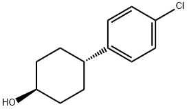 Cyclohexanol, 4-(4-chlorophenyl)-, trans- 结构式