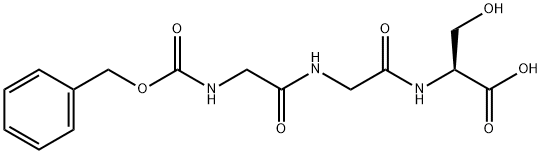 N-[N-[N-[(苯基甲氧基)羰基]甘氨酰]甘氨酰]-L-丝氨酸,98352-76-2,结构式