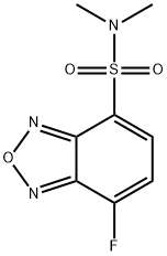 4-(N,N-二甲氨基磺酰)-7-氟-2,1,3-苯并恶二唑[用于高效液相色谱标记], 98358-90-8, 结构式