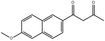 1,3-Butanedione, 1-(6-methoxy-2-naphthalenyl)- Struktur