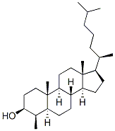 Cholestan-3-ol, 4-methyl-, (3beta,4beta,5alpha)- 结构式