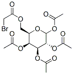1,2,3,4-tetra-O-acetyl-6-O-bromoacetylgalactopyranose Structure