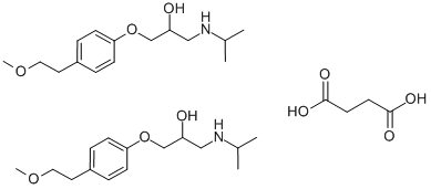 Metroprolol succinate Structure